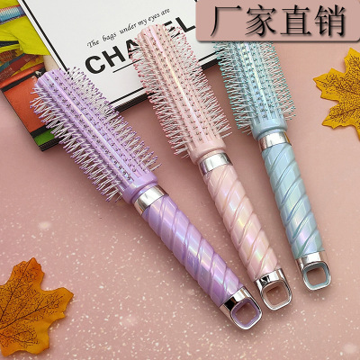 Exquisite Comb Hair Curling Comb Vent Comb Square Head Air Cushion Comb Insert Needle Comb Smooth Hair Modeling Massage Magic Color Changing Comb