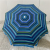 100-Inch Beach Umbrella 40-Inch Beach Umbrella Blue Striped Pattern