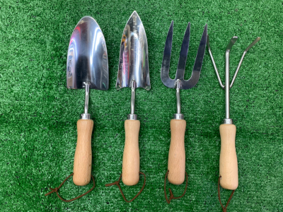 Garden Tools Stainless Steel Shovel Dual-Purpose Hoe Three Rake Three Fork Garden Tools