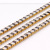 Factory Direct Sales Electroplated Gold Rectangular Zircon Claw Chain Copper Sole Black and White Diamond Chain Accessories Luggage Shoes Clothing Accessories