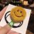 New Winter and Autumn Ins Cute Fashion Plush Smiley Face Hair Simple and Fresh Mori Girl Smaller Leather Sheath Rubber Band