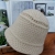 Japanese Style Solid Color Woolen Yarn Hollow Knitted Small Brim Bucket Hat Women's Autumn and Winter Leisure All-Match Bucket Hat Bucket Hat