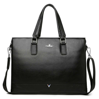 Men's Bag Fashion and Trendy Style Multi-Zipper Crossbody Men's Bag Business Briefcase