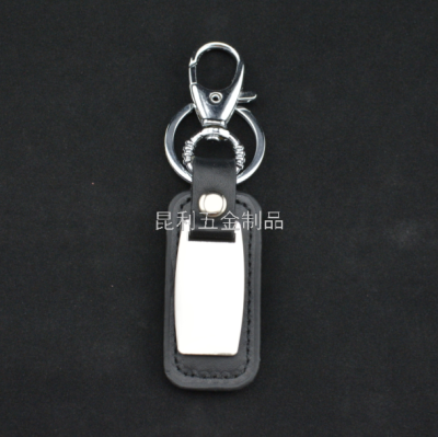 Snap Hook Tag Keychain Advertising Gifts Promotional Gifts PU Leather Key Card Creative Travel Commemorative Boutique