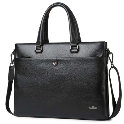 Men's Bag Fashion and Trendy Style Multi-Zipper Crossbody Men's Bag Business Briefcase