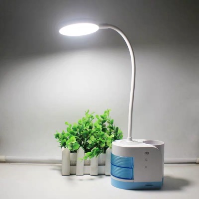 Duration Power DP-6056 Rechargeable LED Multi-Function Pen Holder Soft Light Table Lamp with Small Night Lamp Function Creative Lighting Lamp