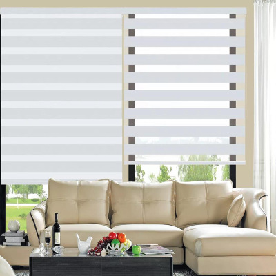 Day & Night Curtain High-Grade Shading Soft Gauze Curtain Office Home Curtain Louver Curtain Adjustable Light Blocking Roll