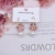 Flower Earrings Simple Graceful Pearl Earrings Sense Niche Ins Earrings C- Shaped round Ring Earrings