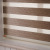 Fully Shading Wood Grain Jacquard Soft Gauze Curtain Custom Venetian Blind Office Bedroom Bathroom Double Layer Day & Night Curtain Shutter