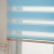 Mediterranean Style Half Shade Shutter Soft Gauze Curtain Double Layer Day & Night Curtain Shutter Office Bathroom Blind Curtain