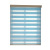 Mediterranean Style Half Shade Shutter Soft Gauze Curtain Double Layer Day & Night Curtain Shutter Office Bathroom Blind Curtain
