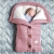 Autumn Winter Baby Stroller Sleeping Bag Outdoor Button Baby Knitted Sleeping Bag Wool plus Velvet Thickened Baby's Blanket 70*40