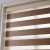 Fully Shading Wood Grain Jacquard Soft Gauze Curtain Custom Venetian Blind Office Bedroom Bathroom Double Layer Day & Night Curtain Shutter