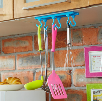 Candy-Colored Cabinet Six-Piece Hook Kitchen Cabinet Hanging Cabinet Use Rotating Hook