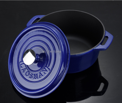 Enamel Pot 14cm Cast Iron Thickened Enamel Pan Stew Pot Color Soup Pot Induction Cooker Universal