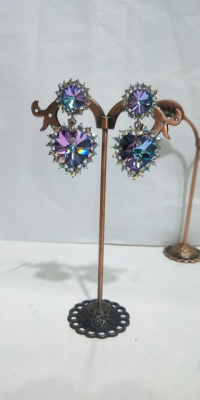 Sterling Silver Needle, Swarovski Element Crystal Earrings, Latest, High-End Elegant Style