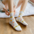 Trendy Mid-Calf Socks Cartoon Women's Socks Japanese Cute Bear Cotton Socks Rabbit Cat Lace Wooden Ear Bunching Socks