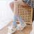 New Casual Star Coral Fleece Home Women's Mid Tube Stockings Autumn and Winter Thickening Sleep Floor Socks