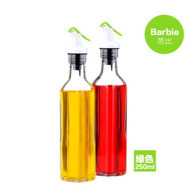 Leak-Proof Glass Square Oil Bottle Soy Sauce Vinegar Bottle Seasoning Bottle Set Kitchen Supplies Source Factory