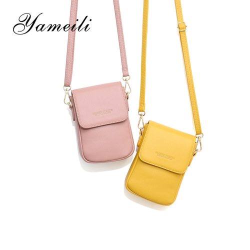 factory direct sales new simple women‘s bag casual women‘s shoulder messenger bag korean multi-functional mini phone bag