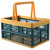 Foldable Storage Basket Multifunctional Outdoor Picnic Snack Organizing Basket Car Storage Basket Picnic Basket