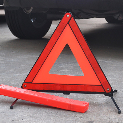 Automotive Warning Triangle Tripod Car Failure Reflective Parking Safety Reflector Tripod Red Box
