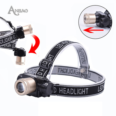 Rechargeable Zoom Headlight Strong Light Built-in Electronic Ballast Hunting Probe Super Bright Headlight Head-Mounted Night Fish Luring Lamp Miner's Lamp