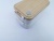 New Simple Wood Grain Cover Double-Layer Lunch Box Compartment Handle Stainless Steel Office Worker Student Lunch Box