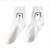 Thin Socks Women's Mid Tube Stockings Ins Tide All-Match Cartoon Bear Socks Cute Japanese Style Black and White Cotton 