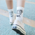 Cartoon Socks Women's Mid-Calf Socks Student Tide Solid Color Sports Socks Small White Socks Lovers' Socks