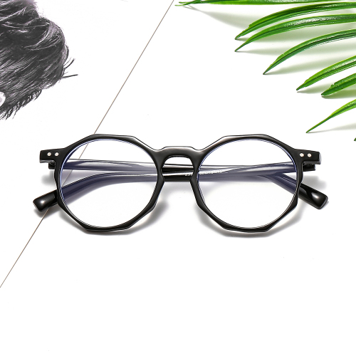 New Blue Light Glasses Men‘s and Women‘s Same Style Plain Glasses round Glasses Frame European and American Retro Full Rim Frame Factory Wholesale
