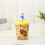 Multicolor sippy cups leakproof kindergarten children cartoon doll baby cup portable drop canteen