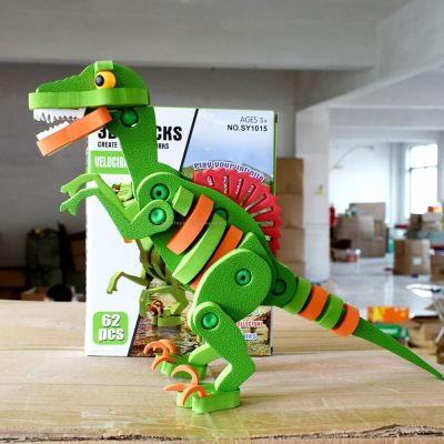 New Exotic Eva Puzzle Assembling Rapier Dragon 3D 3D Puzzle Model Dinosaur Assembling Educational Toys Cross-Border Exclusive