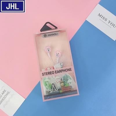JHL-005 Glitter Series Cartoon Headset with Storage Bag with Voice Call Multi-Color Optional Hot Sale.
