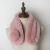 New Korean Style Imitate Rex Rabbit Fur Fur Scarf Three-Tube Plush Scarf Men's and Women's Warm Neck Warmer Winter Thicken Scarf