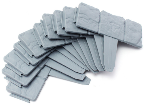 imitating stone fence garden outdoor gardening lawn plastic isolation pp fence simple splicing fence ten pack