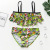 New Foreign Trade 2020 Girls' Split Bikini Swimsuit Striped Watermelon Avocado Children's Ruffle Swimwear