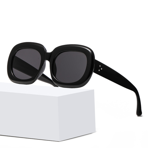 european and american fashion t small frame sunglasses female bright black simple instafamous street style sunglasses cross-border glasses factory wholesale