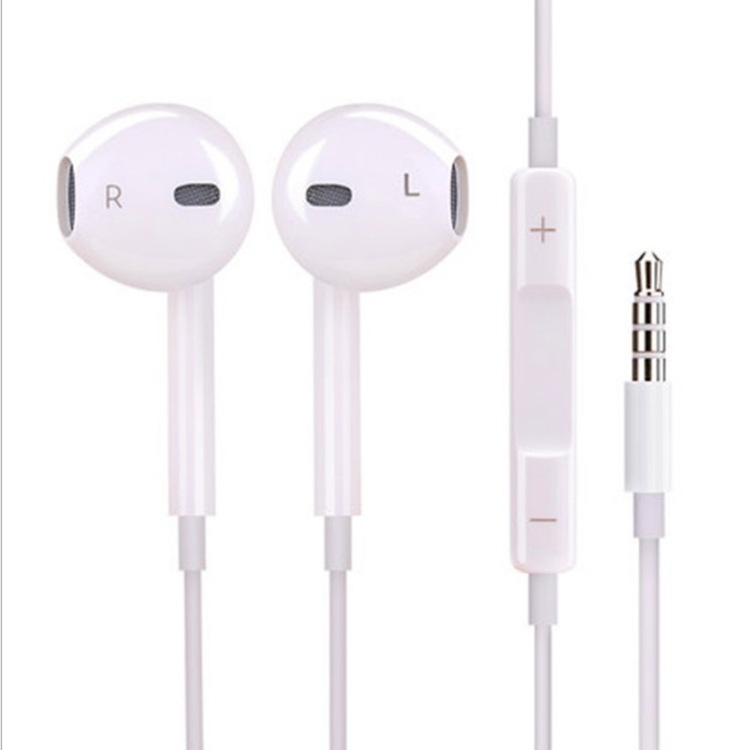 high quality boxed with microphone adjustable volume in-ear earphones for apple samsung oppo xiaomi huawei earphone cable