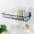 Iron Storage Rack Kitchen Wall-Mounted Seasoning Rack Punch-Free Finishing Storage Basket Bathroom Storage Rack