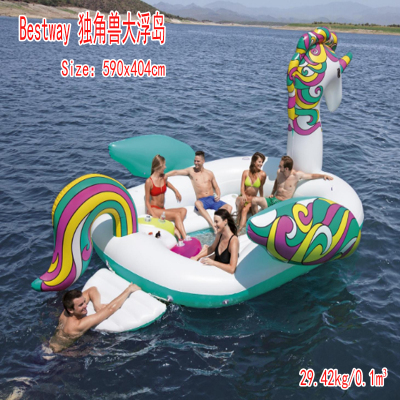 Bestway Unicorn Floating Island Giant Tianma Floating Island Cartoon Play Water Floating Row 