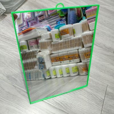 Square Grid Mirror Makeup Mirror Bathroom Wall Hanging