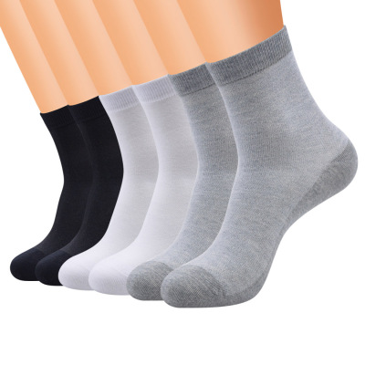 New Spring Men's Mid-Calf Length Socks Trendy Deodorant Socks Pure Cotton Socks Sports and Leisure Socks Men Mesh Socks Wholesale