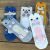 New Cute Cartoon Cat Women's Socks Cat Socks Foreign Trade Original Order Women's Socks Three-Dimensional Socks Wholesale