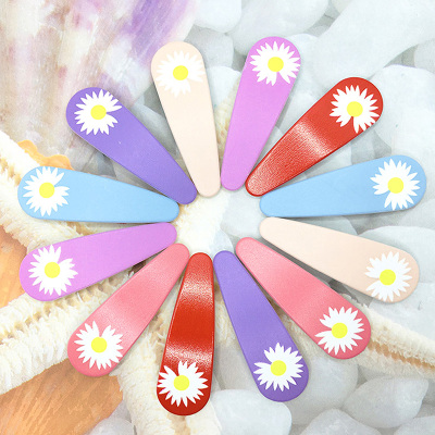 Sweet Little Daisy BB Clip Cartoon Baby Fringe Hairpin Child Student Cute Candy-Colored Hairware