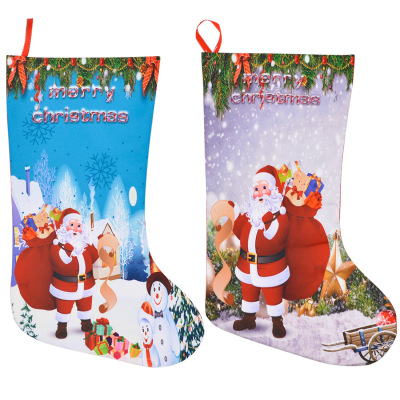 Christmas Decoration Supplies Gift Bag Pendant Gift Bag Socks Fireplace Ornaments Medium Holy Christmas 3D Printing Christmas