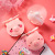Meiyou Genuine Piggy Cosmetic Mirror Pocket Fan USB Mini Fan Led Fill Light Little Fan Rechargeable Fan