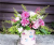 Flamingo Round Three-Piece Set Flower Pot Flowers round Barrel Valentine's Day Gift Box
