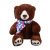 Fashion Plaid Bear with Scarf Children's Plush Toys Baby Love Bear Pillow Holiday Gift Plush Doll