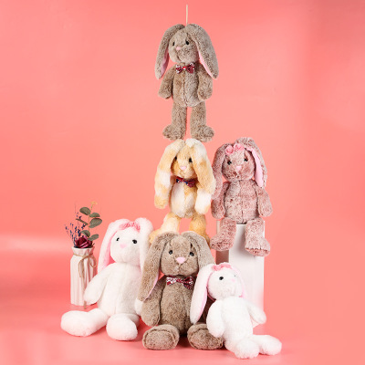 Children's Plush Toys Doll Wholesale Festival Gift Cartoon Cute Plush Bunny Doll Multi-Color Optional